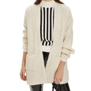 Topshop Wide Rib Oversized Cardigan